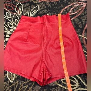 Windsor High Waist Red Shorts